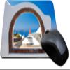 Rikki Knight Greek White Washed Window to Paradise Design Lightning Series Gaming Mouse Pad (MPSQ-RK-8976) view 1