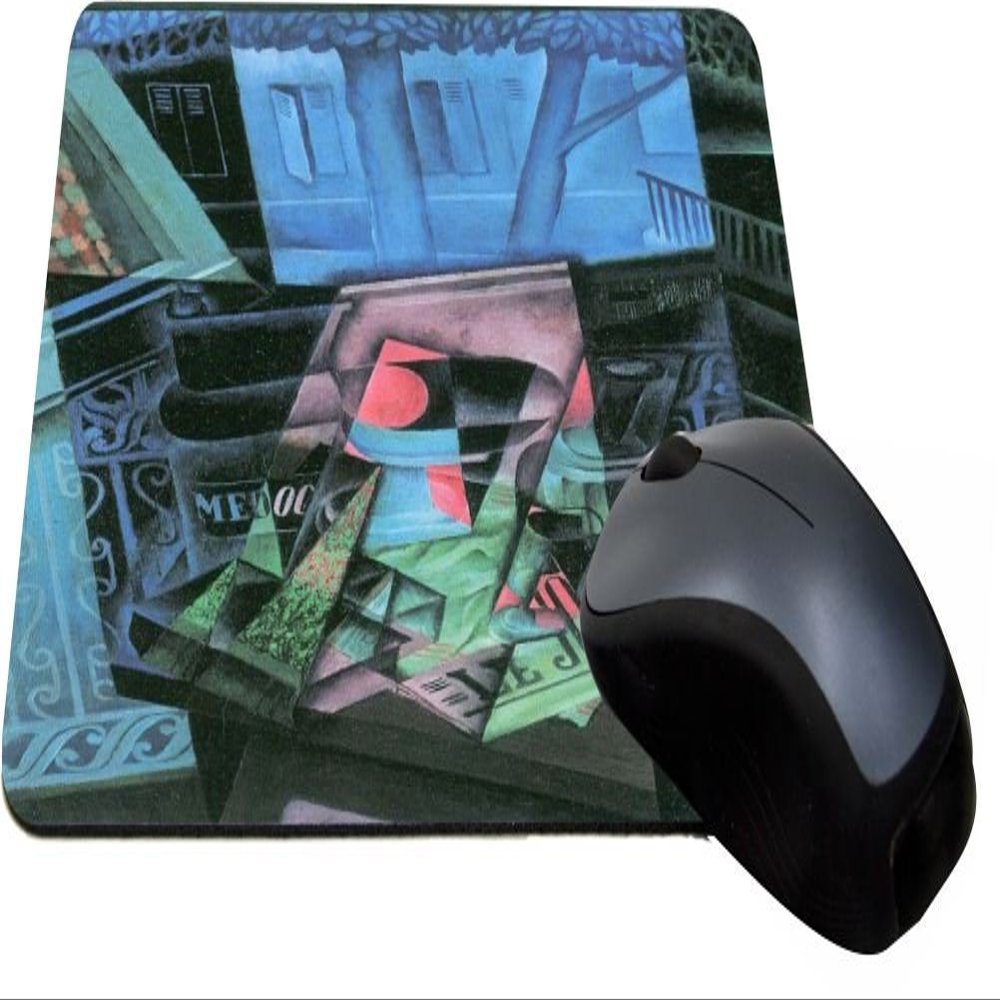 Rikki Knight Juan Gris Art Still Life and Urban Landscape (Place Ravignan) Design Lightning Series Gaming Mouse Pad (MPSQ-RK-2936)