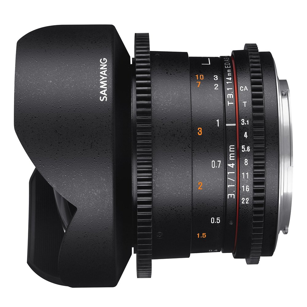 Samyang 14 mm T3.1 VDSLR II Manual Focus Video Lens for Micro Four Thirds Camera