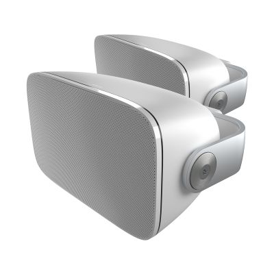 Bowers & Wilkins AM-1 Architectural Monitor Weather-Resistant Outdoor Speakers for Patio, Garden, or Poolside, 1" Aluminum-Dome Tweeter, 5" Glassfibre Cone Midrange & Bass Radiator (Pair, White)