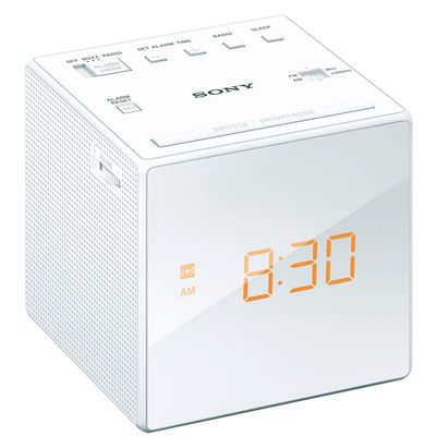 Sony Clock Radio ICF-C1: FM / AM / FM Wide corresponding Sleep Timer White ICF-C1 W