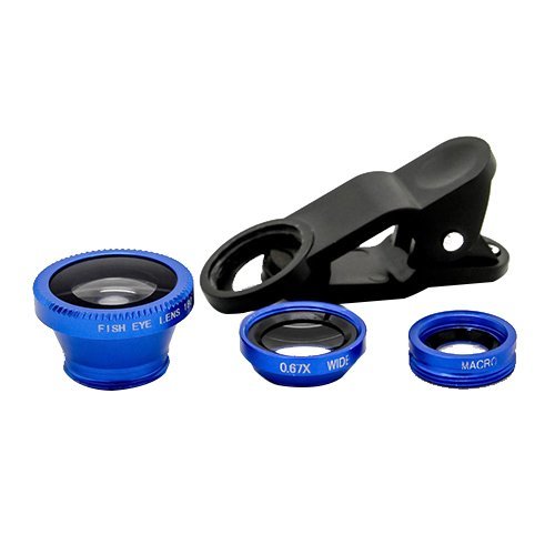 UCMDA 3 in 1 Wide-angle Micro Macro Fish Eye Lens Detachable for Smartphone Camera