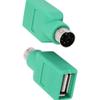 uxcell USB to PS/2 Adapter 2PCS Green PS/2 Male to USB 2.0 Female Port Converter Adapter for PC Keyboard view 2