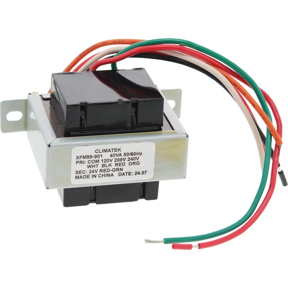 UEI UET105 - Aftermarket Replacement Foot Mount 40VA Packard Transformer - 120/208-240 Volt Input - 24 Volt Output