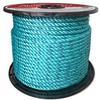 Continental Western 1/4" x 600' Teal Blue Steel Rope Reels 402015 view 1