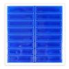 AccuformNMC Adhesive Retro-Reflective Hard Hat Helmet Stickers, 1" x 4" Fluorescent Strips, LHR104BU Bright Blue (Pack of 16) view 1