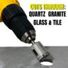 Diamond Hole Saw Kit 5 Pc 3/8 to 1 Inch for Tile Faucet Countertop Drilax view 3