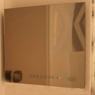 GOWE 22 inch bathroom TV waterproof TV washroom TV Mirror TV, Panel Color : Mirror Finish