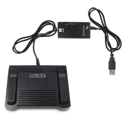 ECS DVIUSB-KIT Transcription Foot Pedal for SpeakWrite or MedQuist Encore VXP
