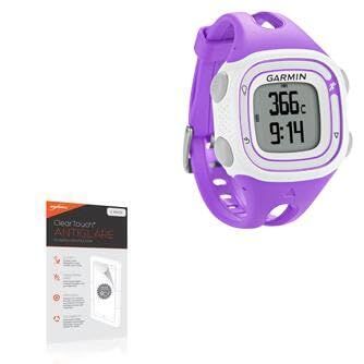 BoxWave Screen Protector Compatible with Garmin Forerunner 10 Violet/White - ClearTouch Anti-Glare (2-Pack), Anti-Fingerprint Matte Film Skin