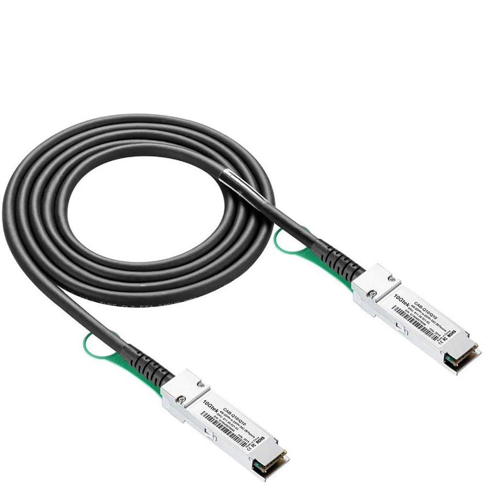 10Gtek 40G QSFP+ DAC Cable - 40GBASE-CR4 Passive Direct Attach Copper Twinax QSFP Cable for Mellanox MC2206130-002 Devices, 2-Meter(6.5ft)