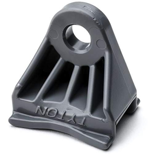 HellermannTyton SAM83HIRHSH1 Axial Oval Mount, Bolt Hole Diameter .31", PA66HIRHS, Gray, 500/pkg
