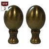 Royal Designs Large Ball Lamp Finial for Lamp Shade, 2 Inch, Antique Brass - Set of 2 view 2