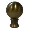Royal Designs Large Ball Lamp Finial for Lamp Shade, 2 Inch, Antique Brass - Set of 2 view 3