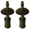 Royal Designs Umbrella Lamp Finial for Lamp Shade, 2.5 Inch, Antique Brass - Set of 2 view 1