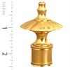 Royal Designs Umbrella Lamp Finial for Lamp Shade, 2.5 Inch, Polished Brass - Set of 2 view 3