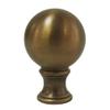Royal Designs Small Ball Lamp Finial for Lamp Shade, 2 Inch, Antique Brass - Set Of 2 view 3