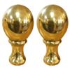 Royal Designs Small Ball Lamp Finial for Lamp Shade, 2 Inch, Polished Brass - Set Of 2 view 1
