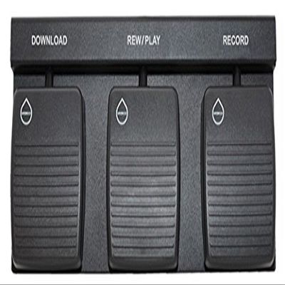 ECS DAC FP-7000 3D-W Waterproof Handsfree Dictation Foot Pedal