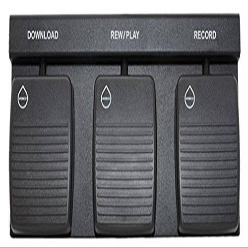 ECS DAC FP-7000 3D-W Waterproof Handsfree Dictation Foot Pedal
