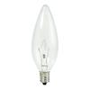 Bulbrite KR40CTC/32 40-Watt Dimmable Krypton Krystal Touch Torpedo B10 Chandelier Bulb, Candelabra Base, Clear view 1