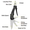 Kilimanjaro Multi-Tool, Full-Size Pliers, Blade Cuts Wood, Hose, Rope, Screwdriver, Wire Cutter, 8-1/2 Inches, Magnus Multifunction - 910056 , Black view 2