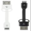 Kit MFI Lightning Keyring Charge and Data Cable Compatible with USB Mains or in-Car Charger - Black view 4