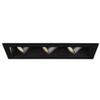 WAC Lighting MT4LD311NE-F927-BK LED Precision Multiple Three New Construction IC Rated Housing in 2700K 90CRI Flood Beam 90 CRI, 3 Lights, Black view 1