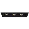 WAC Lighting MT4LD311NE-F927-BK LED Precision Multiple Three New Construction IC Rated Housing in 2700K 90CRI Flood Beam 90 CRI, 3 Lights, Black view 2