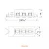 WAC Lighting MT4LD311NE-F927-BK LED Precision Multiple Three New Construction IC Rated Housing in 2700K 90CRI Flood Beam 90 CRI, 3 Lights, Black view 3