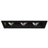 WAC Lighting MT4LD311NE-F927-BK LED Precision Multiple Three New Construction IC Rated Housing in 2700K 90CRI Flood Beam 90 CRI, 3 Lights, Black view 4