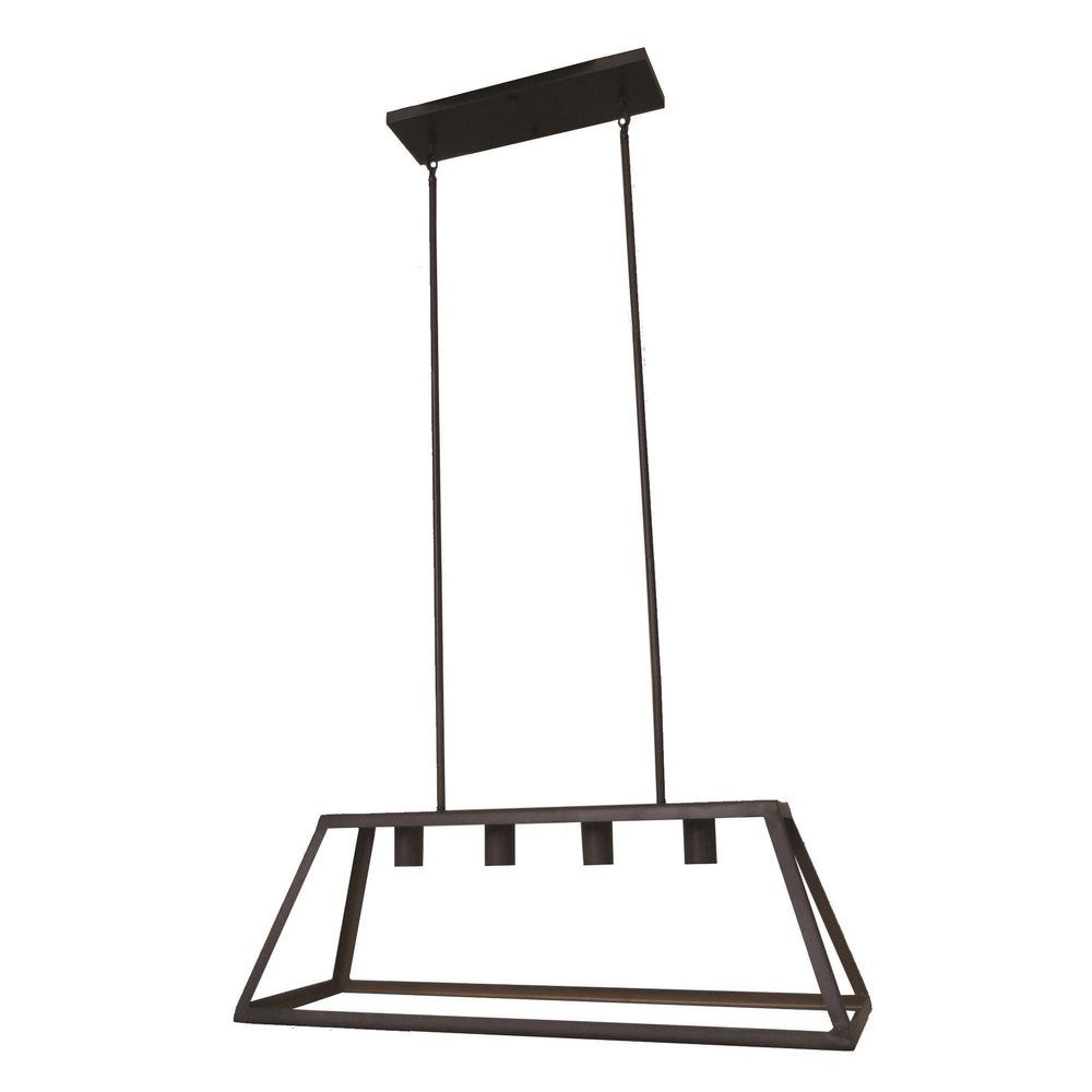 Yosemite Home Decor Bronze 480-4D-ORB 4-Light Chandelier Without Glass, Oil Rubbed Finish, 15.5 x 30 x 46