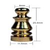 Creative Hobbies ELY505 Solid Brass Finial for Lamp Shades, 1 Inch Tall -Pack of 2 view 2