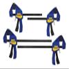 IRWIN QUICK-GRIP Bar Clamp, One-Handed, Mini, 6-Inch (2), 12-Inch (2), 4-Pack (1964748) Blue, Yellow view 1