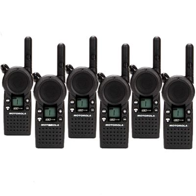 Motorola Solutions CLS1110 6-Pack Two-Way Radio Analog UHF 459.5-469.5MHz