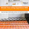 SunTouch TapeMat Electric Under Floor Heating Mat with 1/8" Thick Cable, Open-Weave Orange Mesh, 20 Sq Ft (10' x 2'), 120V, Commercial and Residential, Installs Beneath Tile, Stone, Laminate view 3