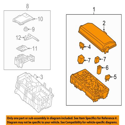 General Motors Buick GM OEM Lacrosse 3.0L-V6-Fuse Box-Fuse & Relay Box 20831466