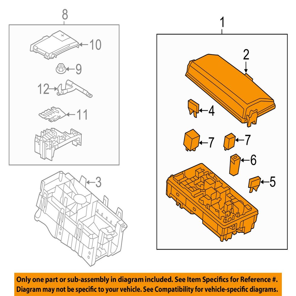 General Motors Buick GM OEM Lacrosse 3.0L-V6-Fuse Box-Fuse & Relay Box 20831466