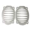 Chrome Milled Slots Speaker Grill Set, FITS FLT 1996-2013 with Bat Wing Style Fairings view 1