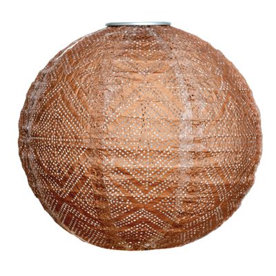 Allsop Soji Stella Market - 12" Handmade LED Outdoor Solar Lantern - Copper