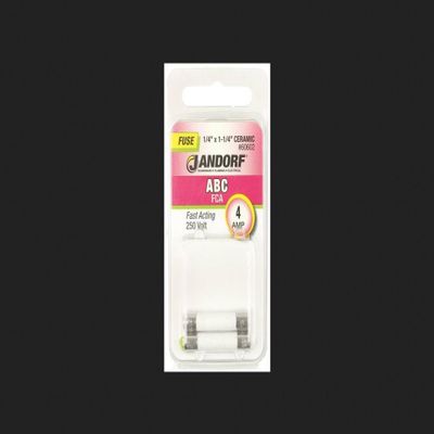 Jandorf 60602 ABC 4 amps Fast Acting Fuse 2 pk