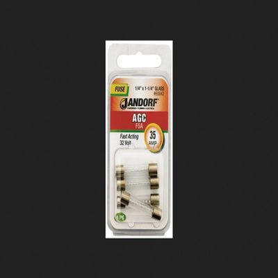 JANDORF SPECIALTY HARDWARE 60642 Bussmann AGC Cartridge Fast Acting Fuse Without Indicator, 32 VAC, 35 A, 70 A at 32 VAC