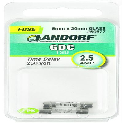 Jandorf Specialty Hardw Fuse Gdc 2.5A Time Delay 60677