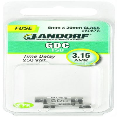 Jandorf Specialty Hardw Fuse Gdc 3.15A Time Delay 60678
