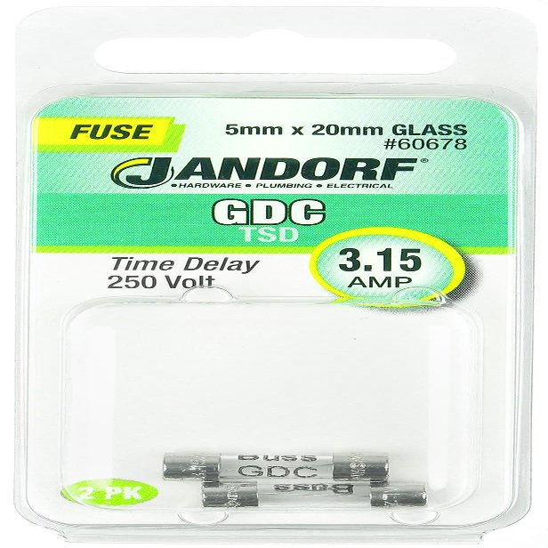 Jandorf Specialty Hardw Fuse Gdc 3.15A Time Delay 60678