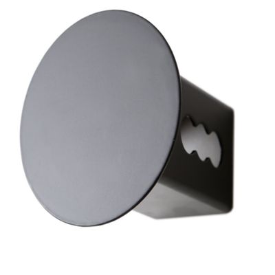 LFPartS Blank Trailer Metal Hitch Tube Cover Fits 2" Receivers (Round Black)