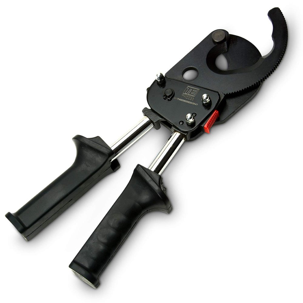 TEMCo TH0036 Heavy Duty 1000 MCM Ratcheting Wire & Cable Cutter for Copper and Aluminum
