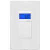 Enerlites 7 Days Digital in-Wall Programmable Timer Switch for Lights, Fans, and Motors, Single Pole, Neutral Wire Required, 18 ON/Off Timer Settings, with Blue Backlight, White, Screwless Wall Plate view 1