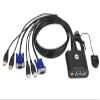 ATEN CS22U 2-Port USB KVM Switch Remote Port SELECTOR, 0.9M Cables view 1