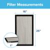 Filtrete 16x25x1 Air Filter, MPR 2800, MERV 14, Healthy Living Ultrafine Particle Reduction 3-Month Pleated 1-Inch Air Filters, 2 Filters, White view 2